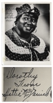 Hattie McDaniel of Gone With the Wind Signed 8 x 10 Photo